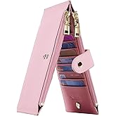 Travelambo RFID Wallet Women Large Size Bifold Multi Card Wallet Case with Zipper Pocke Credit Card Holder for Women