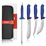 5 PCS Professional Butcher Knife Set W/Non-slip