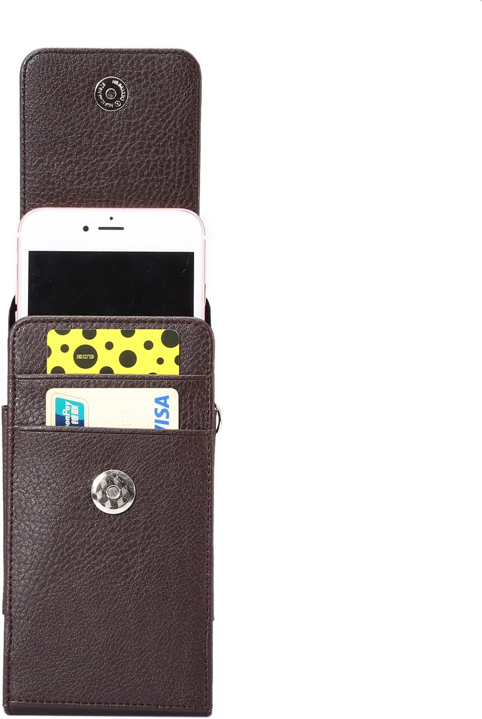 PU Leather Pouch Case Holster with Rotating Belt Clip Loops for Samsung Galay Note 9 / Huawei Mate 20 Lite/Huawei Honor 8X / iPhone Xs Max/Motorola One/One Power/LG G7 Fit/One (Brown)
