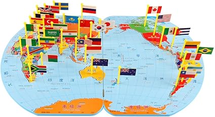 Lakshya-World Map|Jigsaw Puzzle|36 Country Flags with Countrys Capital,Currency,Language,Area and Population|Best Puzzle to gain Knowledge of World (Large)