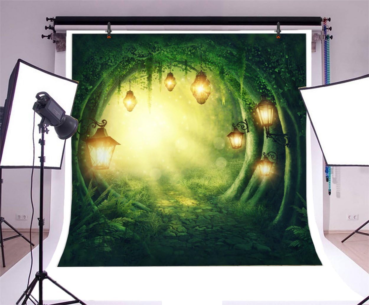 Amazon Com Ofila Fairy Forest Backdrop 5x5ft Girls Enchanted