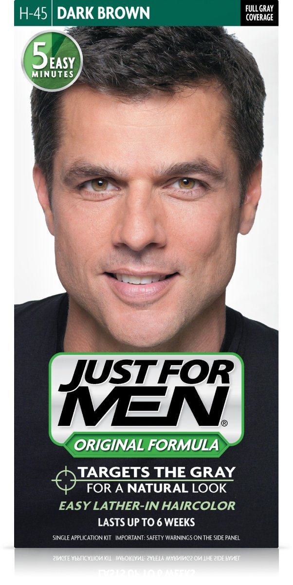 Just For Men Dk Brwn #45 Size 1ct Just For Men #45 Dark Brown Haircolor: Beauty