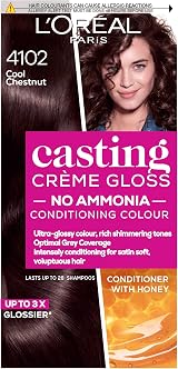 L'Oreal Paris Casting Crème Gloss 4102 Cool Chestnut No Ammonia Semi-Permanent