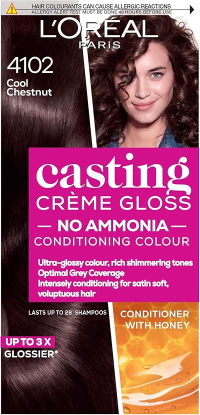 L'Oreal Paris Casting Crème Gloss 4102 Cool Chestnut No Ammonia Semi-Permanent