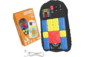 2 Electric Slide Puzzle Challenge Toy with Progressive Training & LED Screen for Family Group Activities Cognitive Developmen