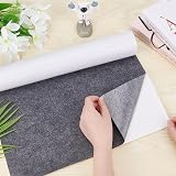 BENECREAT Gray Self-Adhesive Felt Fabric 40cmx2m 1mm Thick Shelf Liner view 3