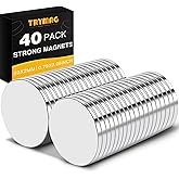 TRYMAG Magnets, 20 x 2mm Super Disc Rare Earth Magnets, Small Round Refrigerator Magnet for Fridge, Crafts, Office, Whiteboar