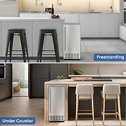 COWSAR Commercial Under Counter Nugget Ice Maker