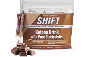 Real Ketones BHB Exogenous Ketones Drink Mix Packets Keto Electrolytes Powder Packets No Sugar with 4 Main Fasting Electrolytes Plus Hydrating Patented Keto BHB - 30 Count Chocolate
