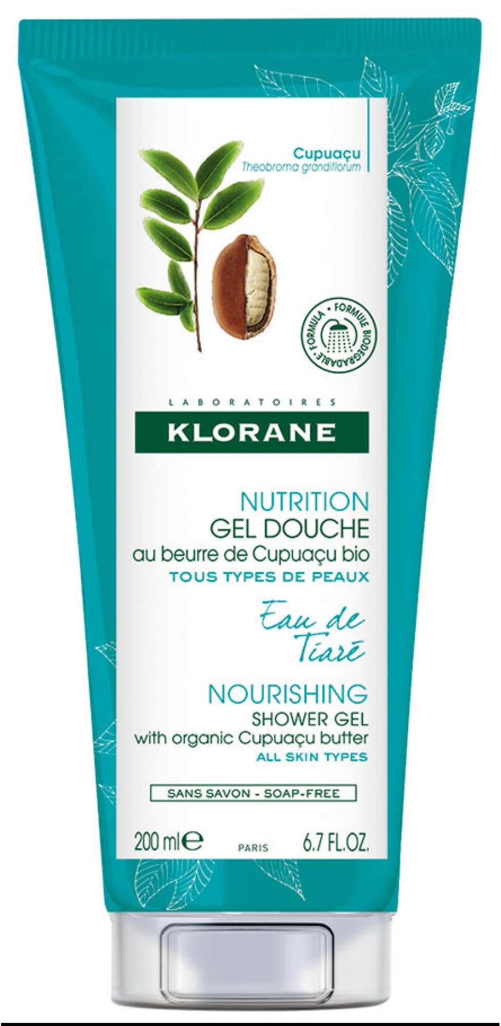 Klorane Shower Gel Eau De Tiarè - 200 ml