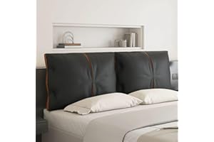 Black,Paste 79"/King,Faux Leather Headboard Upholstered Wall Mounted Pillow,Wedge Large Backboard Double Cushion,Bedroom Dorm