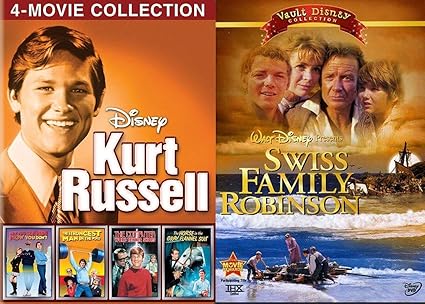 Amazon Com Laughing Adventure Kurt Russell Disney Collection Swiss Family Robinson Dvd Strongest Man In World Computer Wore Tennis Shoes Horse Ingrey Flannel Suit Now You See