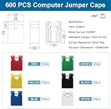 VooGenzek 600PCS 2.54mm Jumper Caps 6 Colors Circuit Board Shunts Connectors view 2