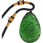Moldavite Crystal Necklace Jewelry, Irregular Green Glass Necklace Czech Gemstone for Men Women, Unique Natural Healing Stone Meteorite Pendant, Adjustable Handmade Rope Chain, Citrine Energy Gift