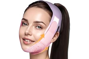 ONLUKY Soft Silicone V-Line Face Mask with Chin Strap, Fits 23-27 Inches for a Lifted Look