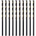 MAXTOOL No.30 10pcs Identical Jobber Length Drills Dia 0.1285" HSS M2 Twist Drill Bits Wire Gauge Gage Numbered Straight Shank Drills; JBN02H10R30P10
