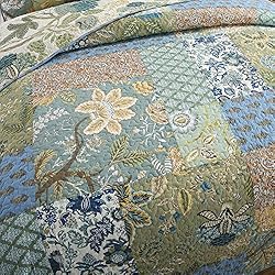 NEWLAKE Bedspread Quilt Set with Real Stitched