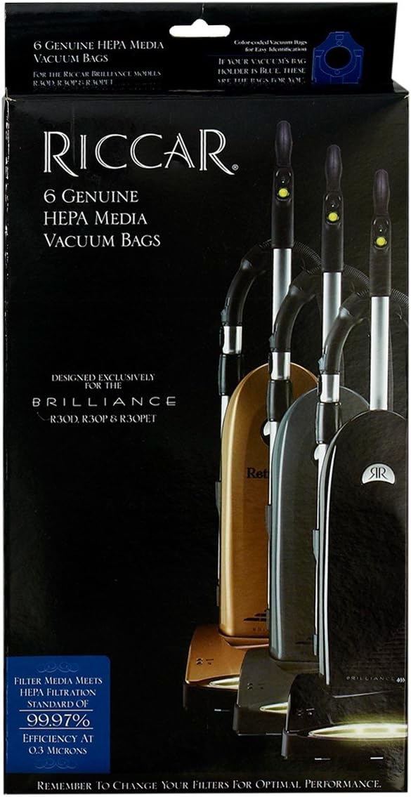 RiccarBRILLANCE HEPA MEDIA BAGS, RNH-6