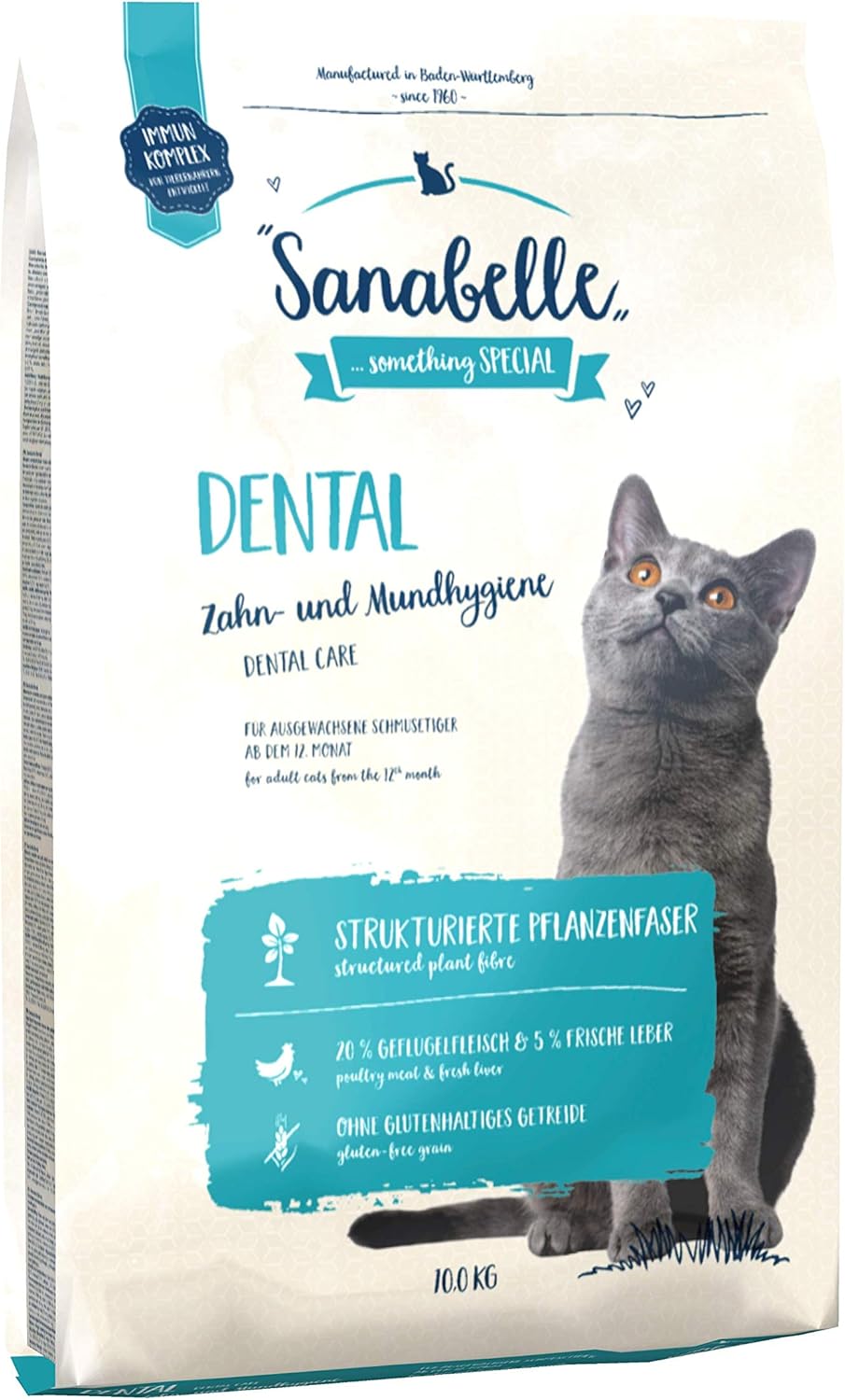 Sanabelle Dental Dry cat food for adult cats of all breeds to support
