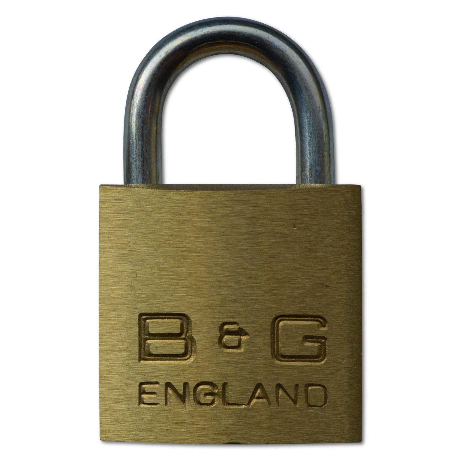 B&G Warded Brass Open Shackle Padlock - Steel Shackle - 32mm KD - D101