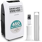 SereneLife Portable Air Conditioner – with Remote, 3-in-1 Ac Unit with Air Cooler Fan and Dehumidifier, Quiet Operation with 