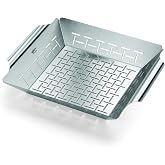 Weber&reg; Deluxe Grilling Basket, Stainless Steel for Gourmet Grilling | Weber&reg; Grill Basket for Vegetables, Seafood &amp; Small Foods, Durable BBQ Cooking Accessory for Charcoal &amp; Gas Grills