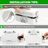 [Restmo] 2 Pack Weatherproof Electrical Box IP55 Indoor/Outdoor Cover view 7