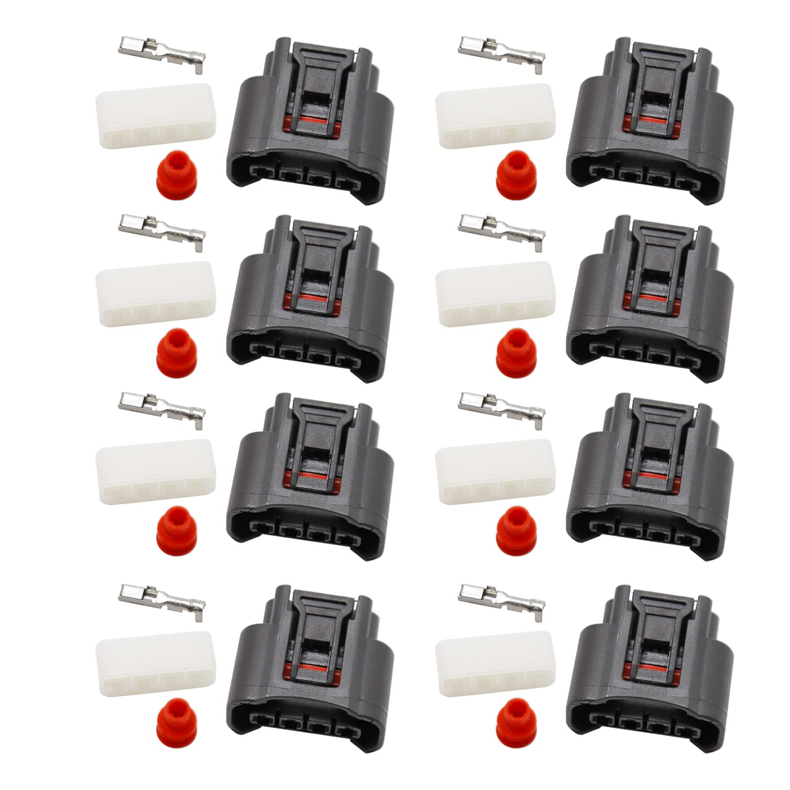 Vkinman 4-Piece Ignition Spark Plug Wire Set - Replacement For Ford 2N 8N 9N Tractors & New Holland