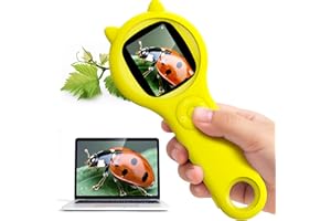 Microscope for Kids - Portable Handheld Microscope for Kids - Mini Digital Microscope for Kids Educational Science Toys, Chri
