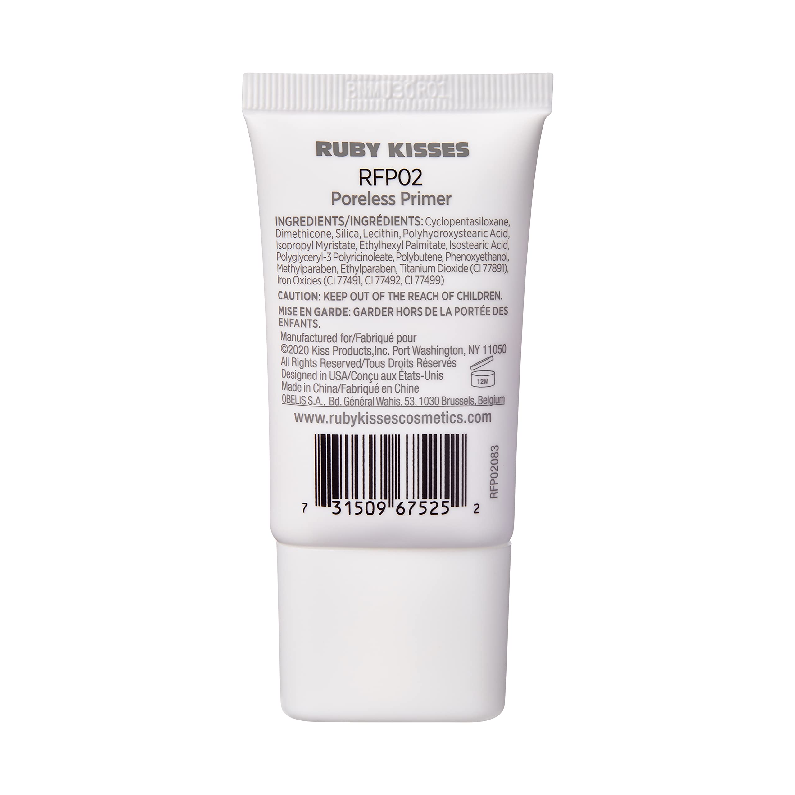 Ruby Kisses Face Primer Pore Minimizing Makeup Base Primer for Face, Face Primer for All Skin Types, Shine Fills in Pores and Fine Lines