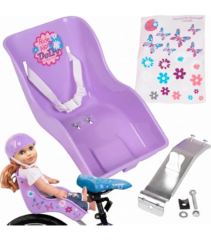 Doll Bicycle Seat & Helmet Value Set for 18
