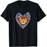 Orange Tiger Stripe Cat Tabby T-Shirt