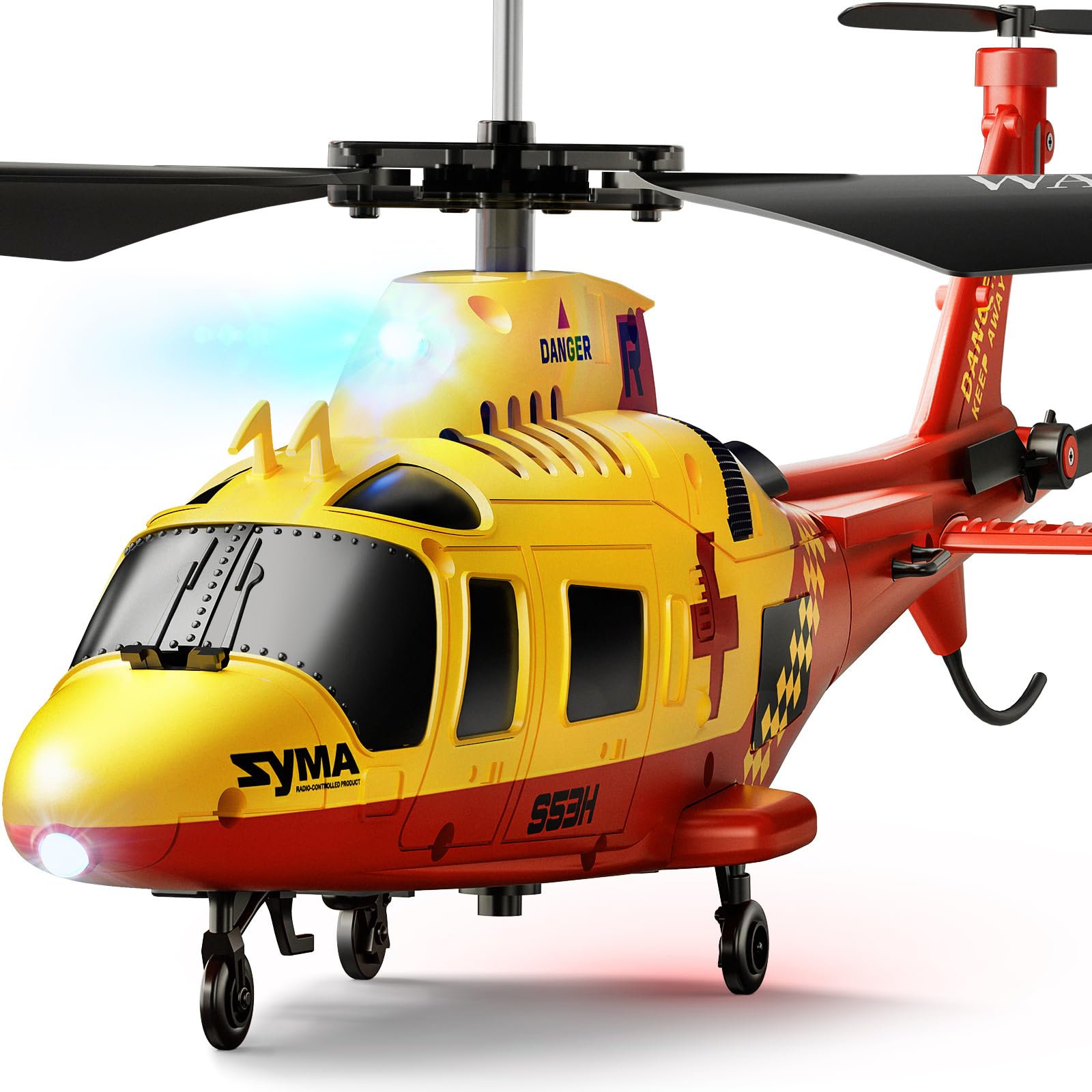 Photo 1 of SYMA S53H Remote Control Helicopter with Simulation Rescue Design, One Key Take-Off, Altitude Hold, Low Battery Alert, for Boys and Enthusiast, 8.66x2.36x3.7 in