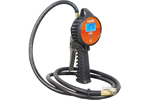 Flate Mate Tire Inflator with 6 ft Rubber Hose – Compact Tire Inflator for Automotive, Cars, Motorbikes, Bicycle, Trucks – 17