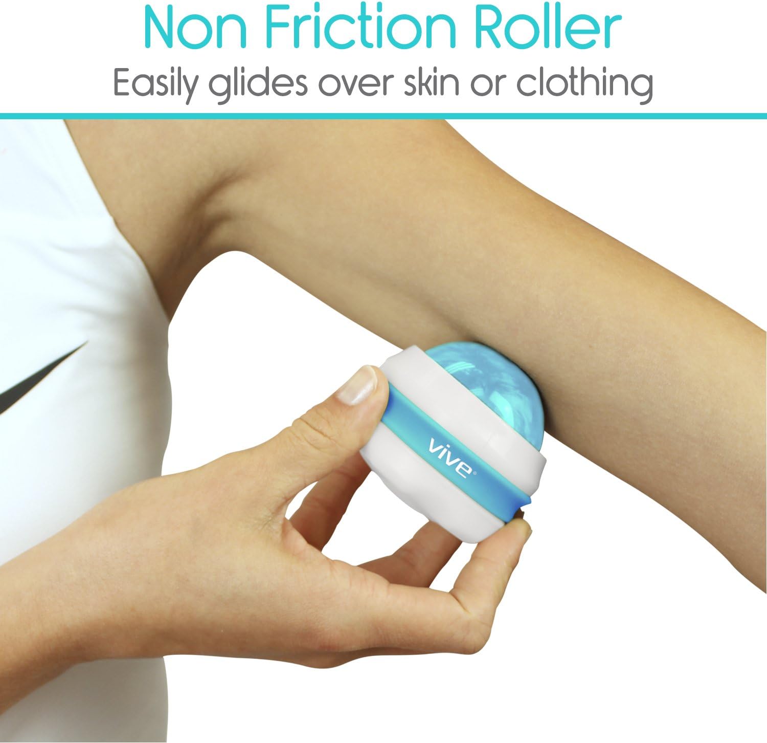 Vive Massage Roller Ball (2-Pack) - Self, Full Body Manual Mini Massager for Athletes and Sore Muscle Pain Relief, Recovery - Relaxing Therapy for Arms, Legs, Back and Foot: Health & Personal Care