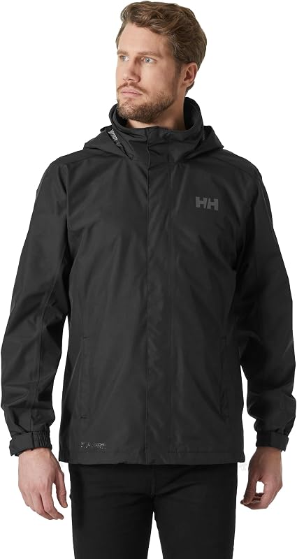 Herren Standard Dubliner Wasserdicht Winddicht Atmungsaktiv Regenmantel Jacke, 990 Schwarz, Medium