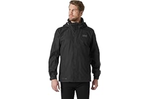 HELLY-HANSEN Helly Hansen Men's Dubliner Jacket Waterproof, Windproof, Breathable Shell Rain Coat with Packable Hood