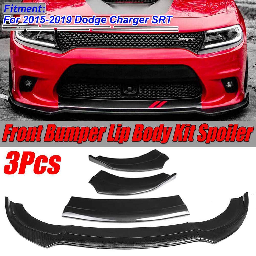 Buy NZCJ 3Pcs Car Front Lower Bumper Lip Diffuser Spoiler Body Kit For Dodge Charger Srt 2015
