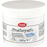 Viva Decor - 1,2kg Modeling Paste for Acrylic Paint (fine) - top-Notch Structure Paste for Acrylic Painting - colorable Putty