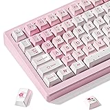 dagaladoo Pink keycaps 75 Percent Cute,Custom Key