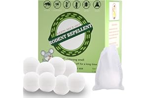 Davaon Rodent Repellent, Mouse Repellent, Moth Balls for Rodents, Mice Repellent for House, Peppermint Oil to Repel Mice and Rats, Natural Mothballs Indoor Outdoor, Effective and Long Lasting