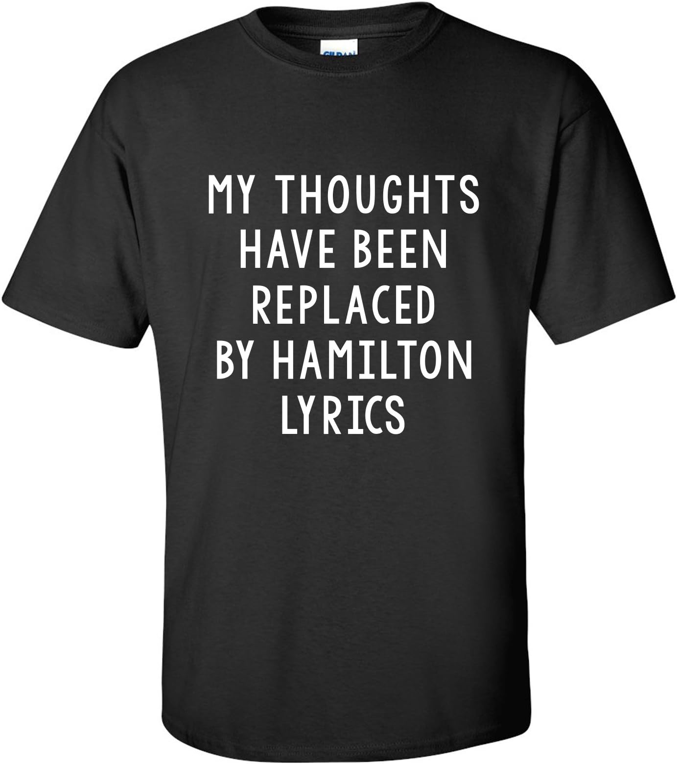 UGP Campus ApparelMy Thoughts Have Been Replaced by Lyrics - Theater Adult Basic T-Shirt