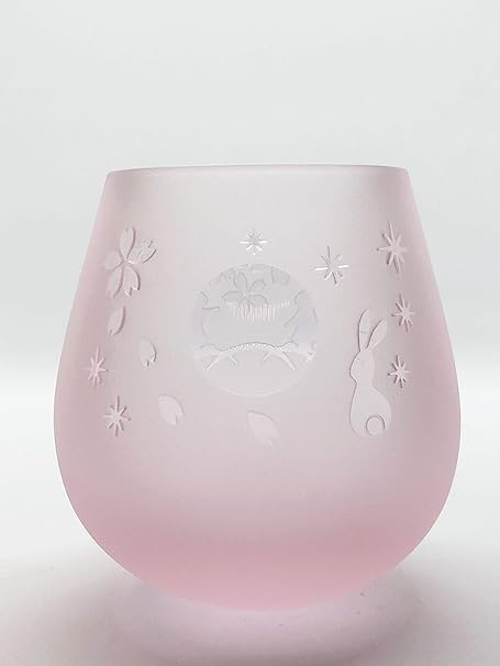 Amazon 北一硝子 スインググラス 月見うさぎ ピンク色 Lサイズ ワイングラス オンライン通販