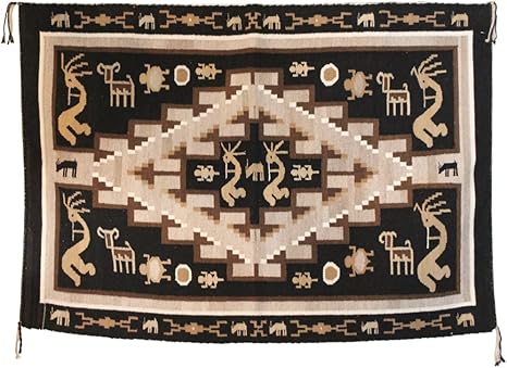 Amazon Toadolena ラグ ネイティブアメリカン ナバホ族 手織りrugラグ Esther Etcitty 作 Td6 ラグ カーペット オンライン通販