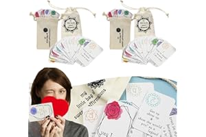 LMARAY 32 Pcs Funny Affirmation Card Gift, 2 Pack Cute Little Bag of Sweary Affirmations Cards, Inspirational Fun Confirmation Card Gifts for Women Men Friends for Self-Improvement & Self-Encouragement