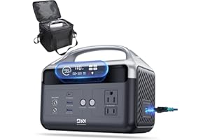 DARANENER Portable Power Station 56,000mAh with Storage Bag,LiFePO4 Battery 300W(600W surge) AC Outlets Power Station,1.5Hrs Fast Charging Solar Power Bank Portable Charger for Emergency/Home/Camping Essentials