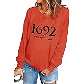 Halloween 1692 They Missed One Long Sleeve Halloween for Women Shirt Funny Long Sleeve Novelty Casual Gift Pullover