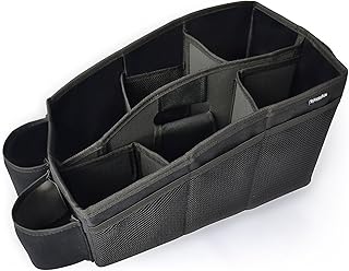 Auto Organizer, Utensilientasche für den Autositz mit 2 Befestigungsmöglichkeiten, wasserabweisende Rücksitztasche, Rücksitz-Spielzeugtasche, Sitz-Tasche für Spielzeug für die Rückbank