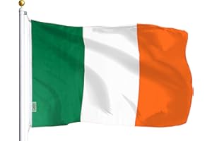 G128 Ireland Irish Flag | 3x5 Ft | LiteWeave Series Printed 100D Polyester | Country Flag, Vibrant Colors, Brass Grommets