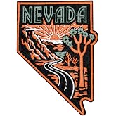 Proud Nevada Patch &ndash; 4 inches, Cool Heritage Nevada State Patch | Embroidered NV State Patches Iron On/Sew On for Jackets